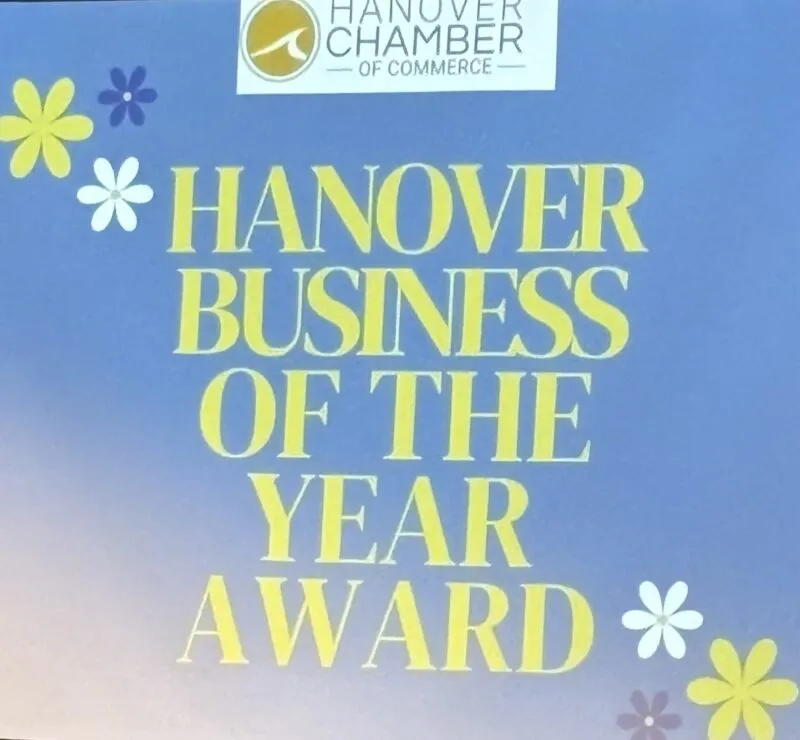 Hanover Chamber of Commerce Business of the Year award slide
